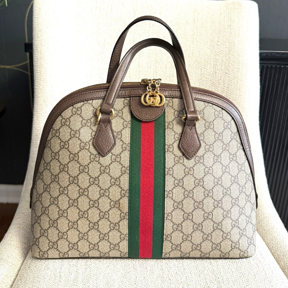 Authentic Gucci Ophidia GG Supreme Top Handle bag - Picture 4 of 16